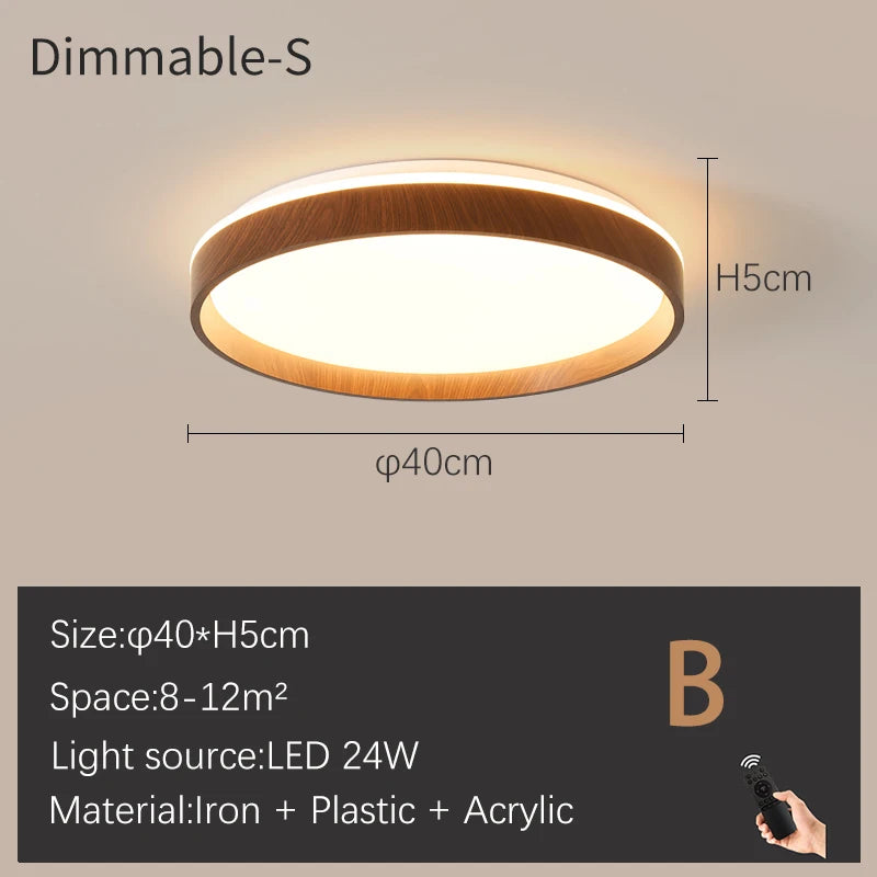 plafonnier moderne led à intensité variable - vue 13 sur 17