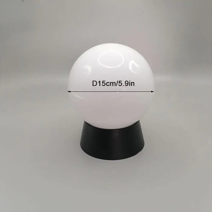 lampadaire extérieur globe noir pour éclairage de jardin et terrasse - vue 14 sur 15