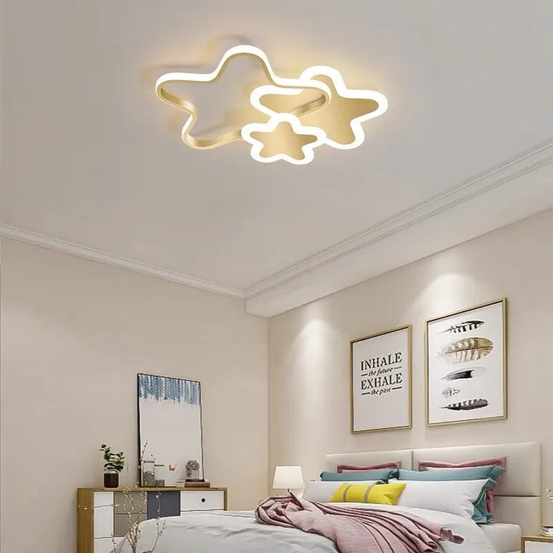 Nordic Modern Personality Led Ceiling Light, Children's Room, Dining Room, Study, Girls Bedroom Pink Decorative Ceiling Light - vue 6 sur 15