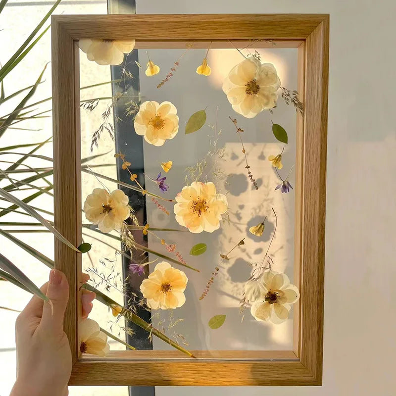 Double-Sided Clear Acrylic Photo Frame For Photos, Certificates And Specimen Displays Tabletop And Wall Mounted - vue 3 sur 9
