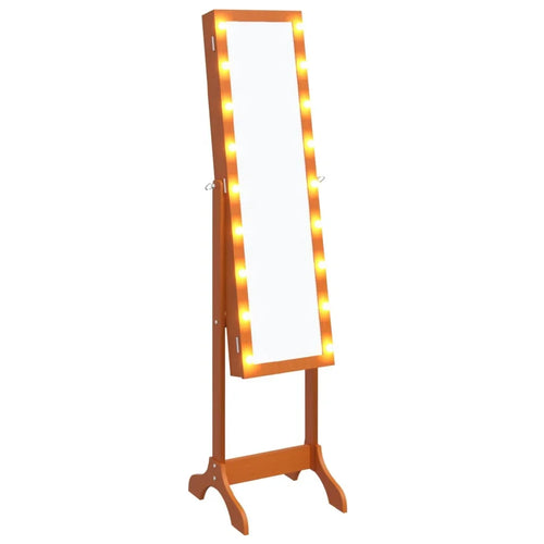 White floor mirror with LED 34x37x146 cm, home decoration wall Deco living room decoration - vue 3 sur 7