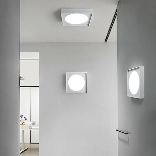 Modern minimalist LED ceiling light decorative indoor fixture - vue 5 sur 8