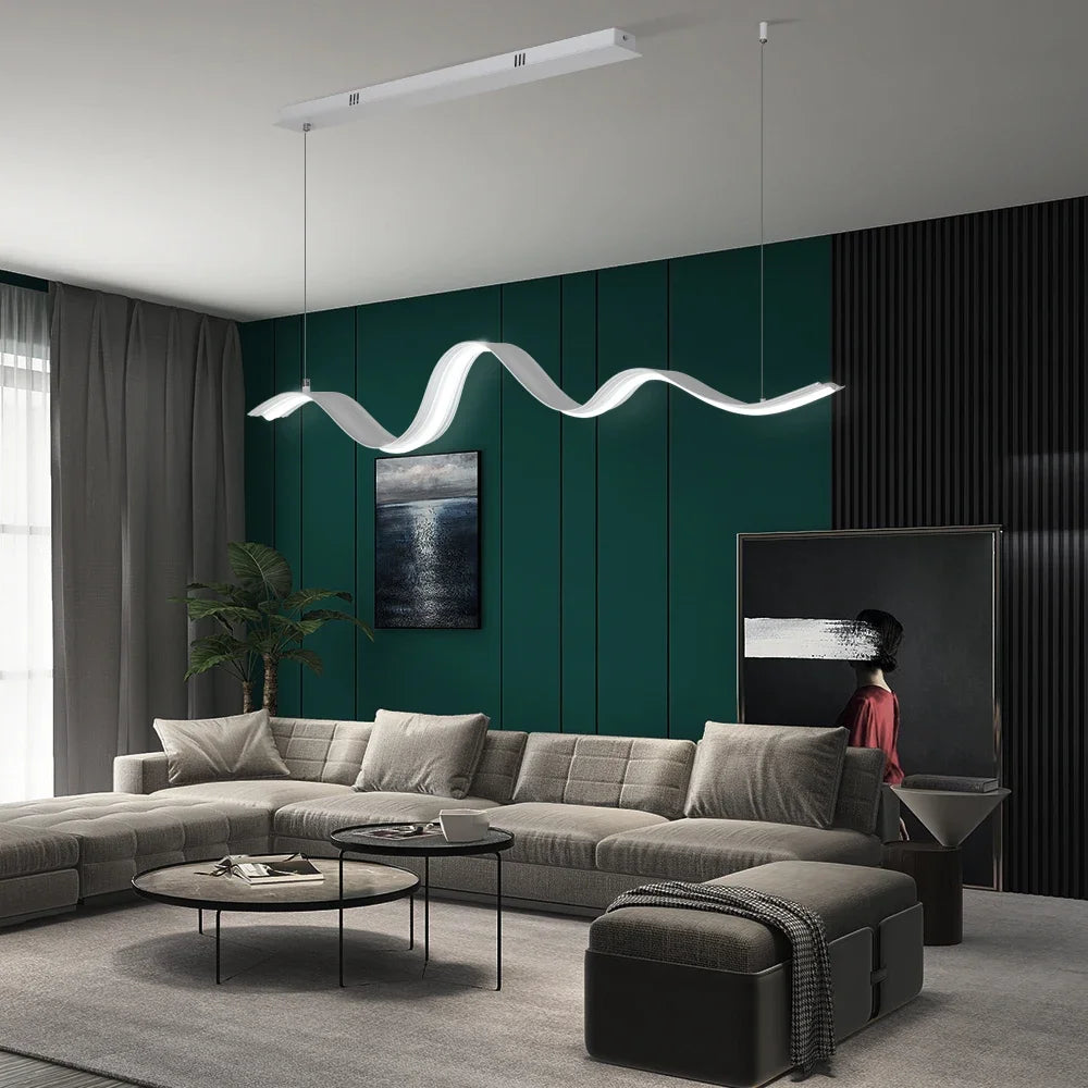lustre dimmable créatif avec télécommande pour éclairage moderne - vue 3 sur 6