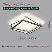 Minimalist nordic geometric LED ceiling light
