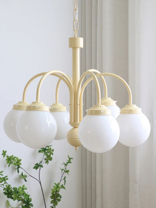 lustre en verre rétro pour décoration intérieure nordique - vue 2 sur 9