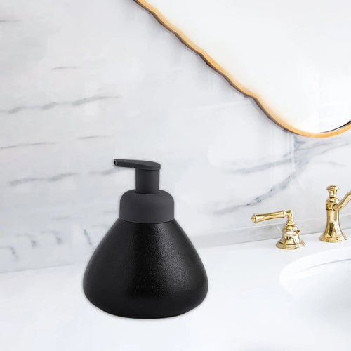 distributeur de savon liquide en céramique réutilisable pour salle de bain