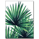 Watercolor painting of tropical plant pictures, full drill embroidery mosaic, Palm banana green leaves Art, 4 PCs