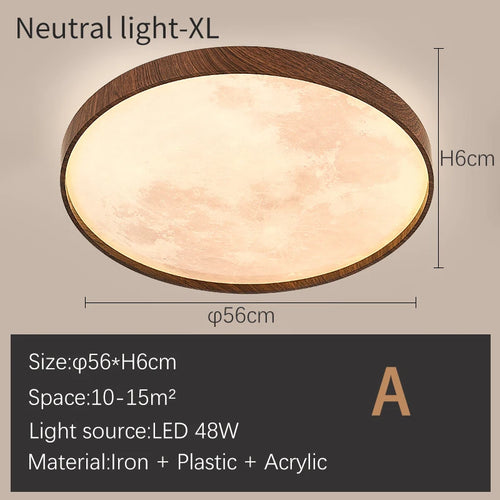 plafonnier moderne led à intensité variable - vue 13 sur 17