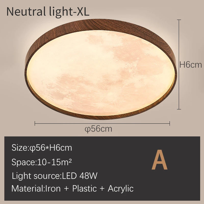 plafonnier moderne led à intensité variable - vue 12 sur 17