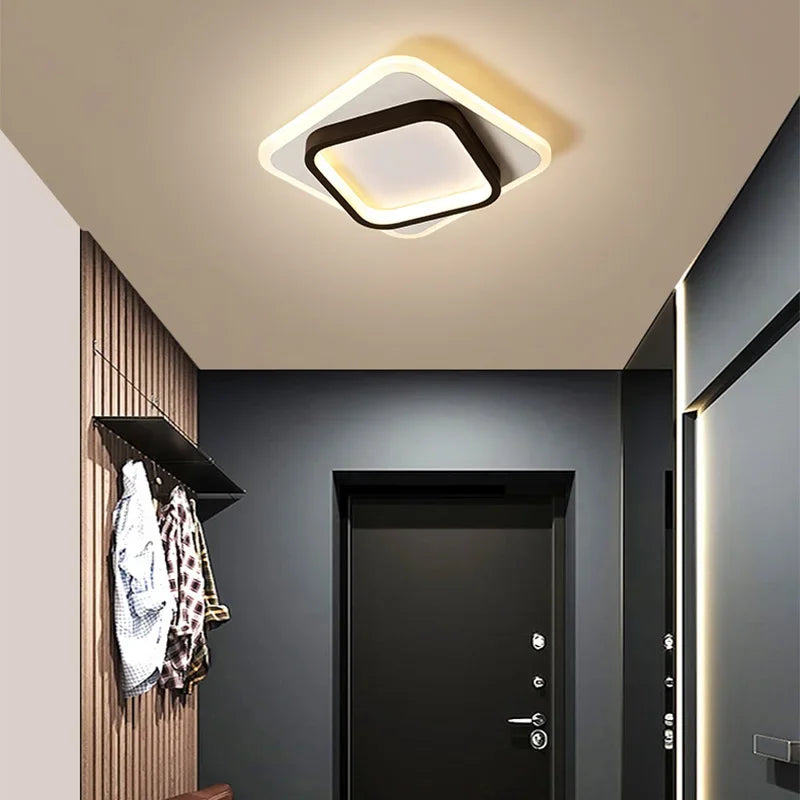 Moderne LED Allée Plafonnier Lustre Pour Couloir Escaliers Foyer Balcon Chambre Salle De Bains Luminaires Intérieur Lustre