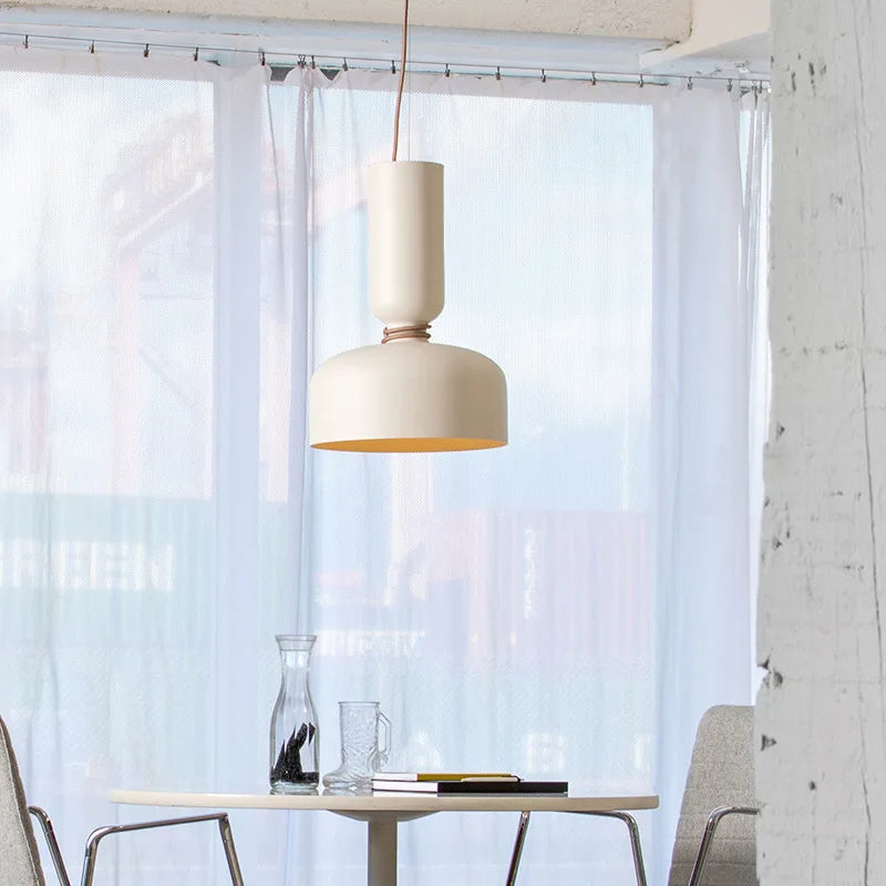 Nordic minimalist creative LED pendant light for dining room or bar - vue 4 sur 22