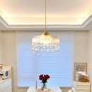 lustre vintage en cristal led design floral élégant