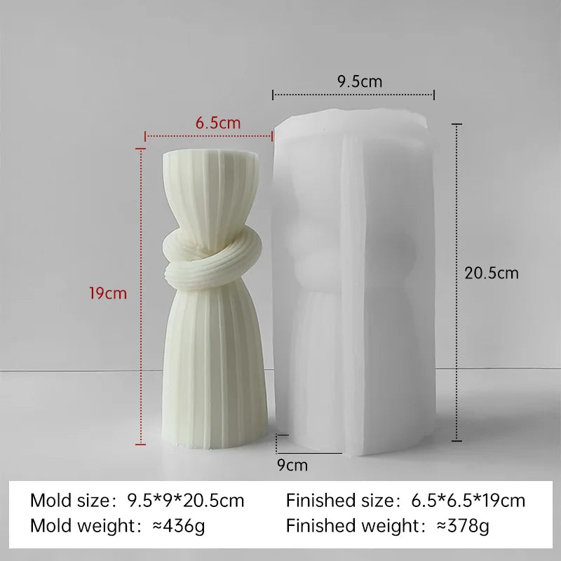 moule en silicone pour bougies aromatiques cylindriques fait main - vue 9 sur 20