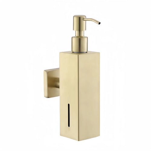 distributeur de savon manuel en acier inoxydable pour salle de bain - vue 8 sur 9