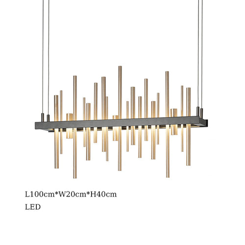 suspension à led en acier inoxydable pour décoration intérieure - vue 13 sur 16