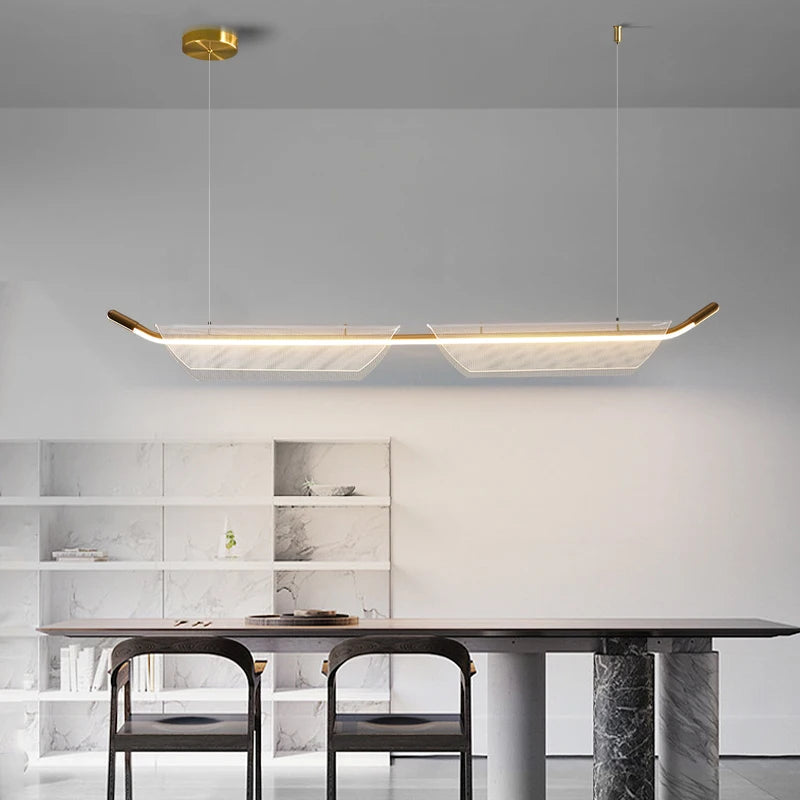 Minimalist designer pendant light for modern restaurant or bar - vue 3 sur 18