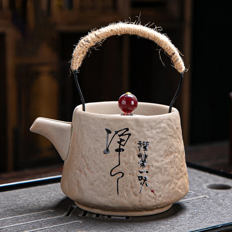 Service a the japonais retro theiere ceramique artisanale - vue 5 sur 7