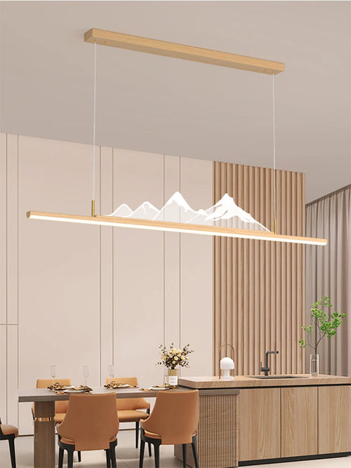 lustre de style chinois pour restaurant et bureau montagne - vue 5 sur 10