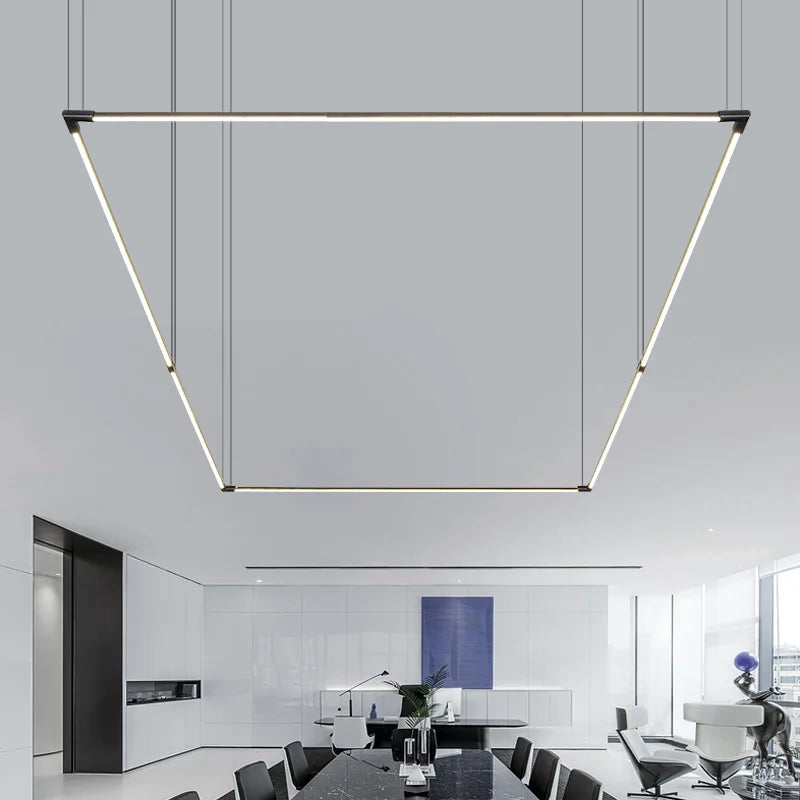Nordic minimalist chandelier for modern restaurant and bar - vue 3 sur 15