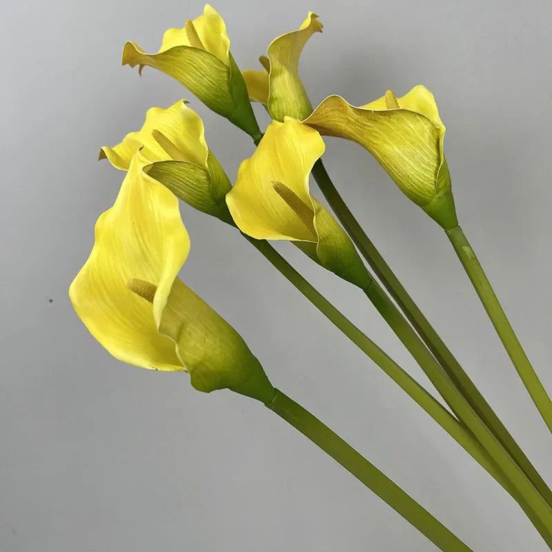 lot de 4 lys calla artificiels pour décoration de mariage - vue 2 sur 11