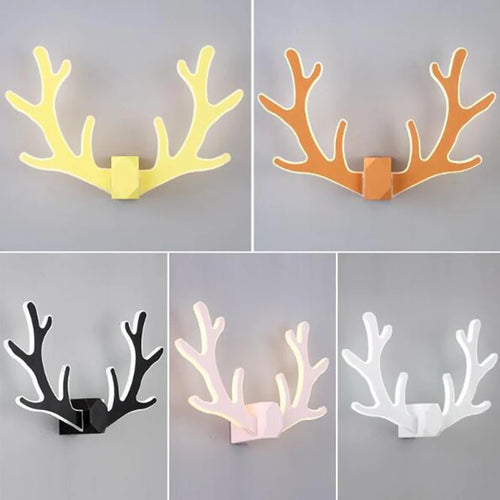 Applique murale tête de Cerf LED dessin animé - vue 6 sur 11