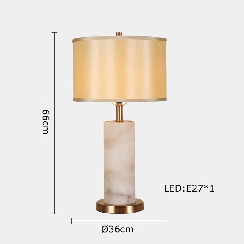 lampe de table rétro en tissu pour décoration intérieure