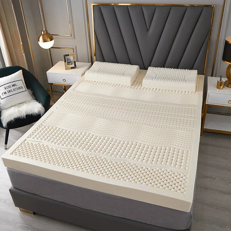 matelas en latex naturel avec housse en caoutchouc pur pour un confort optimal