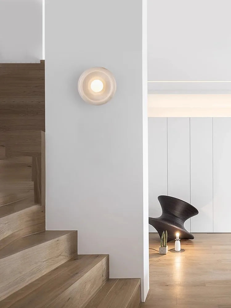 applique murale led de luxe en jade pour hôtel villa - vue 4 sur 13