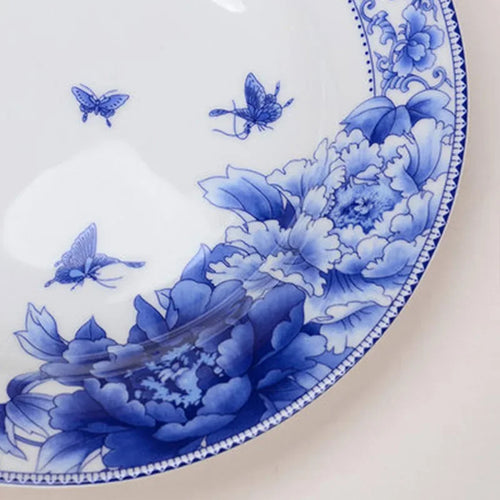 Assiettes à poisson en porcelaine style chinois floral
