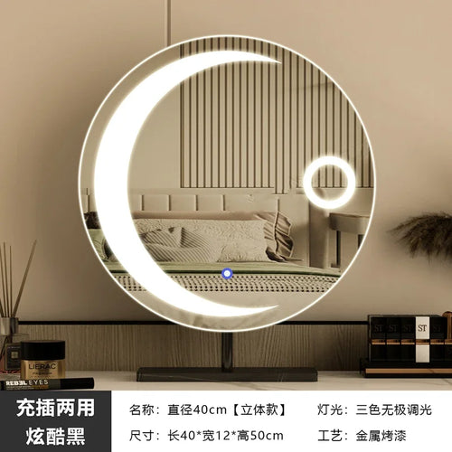 miroir led étoile moderne pour filles et cosmétiques luxe - vue 11 sur 14
