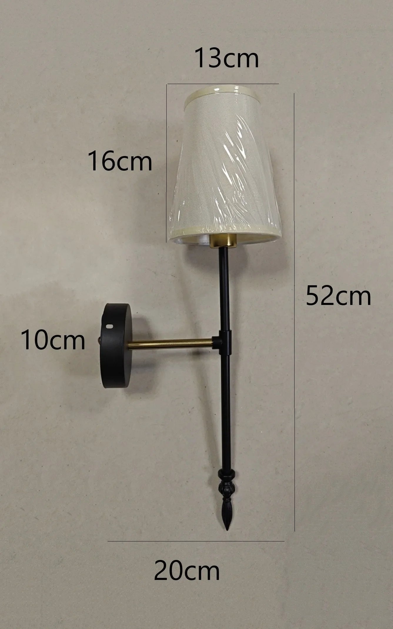 Minimalist nordic linen wall light for modern decor - vue 11 sur 11