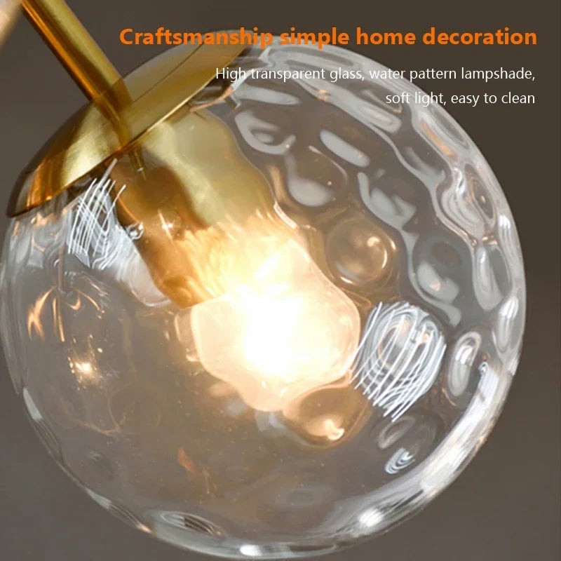 suspension moderne en verre pour décor intérieur élégant - vue 7 sur 14