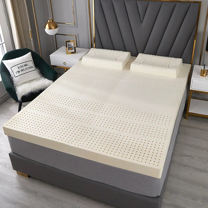 matelas en latex naturel avec housse en caoutchouc pur pour un confort optimal