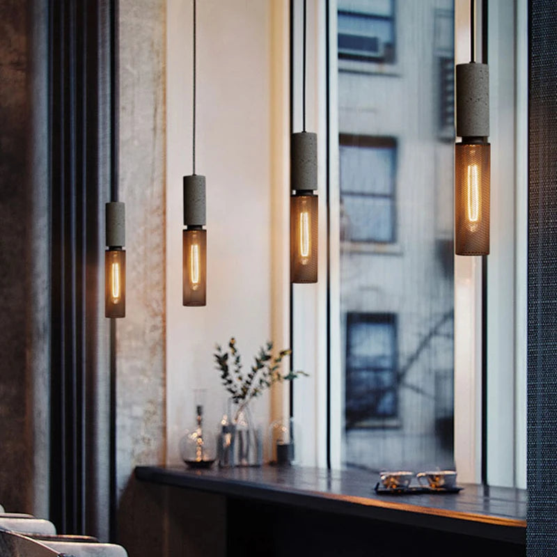 Loft Suspension lampes fer forgé led Vintage Salle à manger - vue 6 sur 12