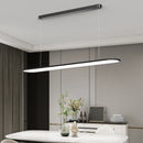 Modern minimalist decorative LED rounded rectangular chandelier