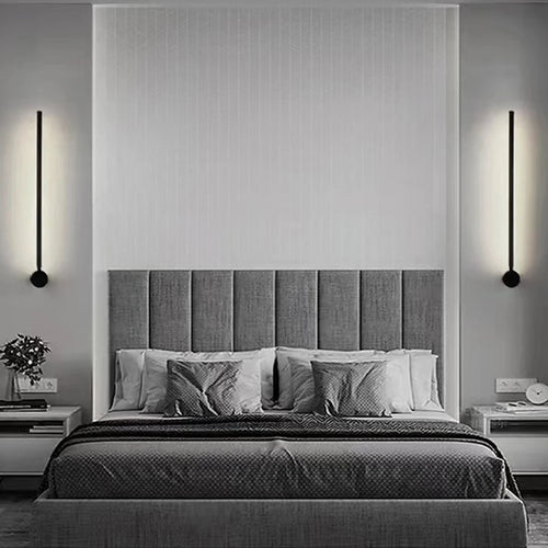 Minimalist long strip LED wall light for indoor decoration - vue 2 sur 7