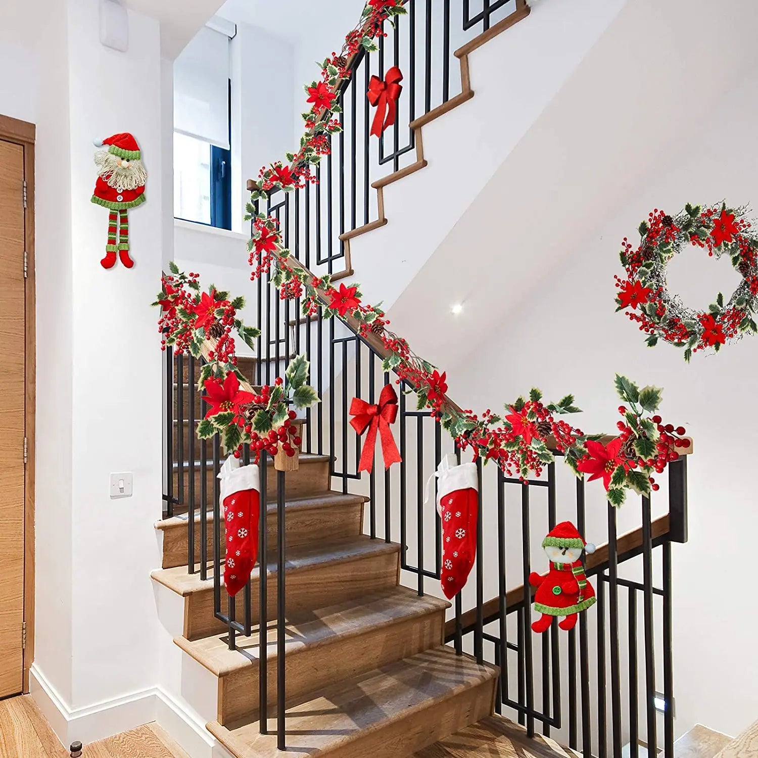 guirlande de feuilles artificielles pour décoration de noël - vue 11 sur 14