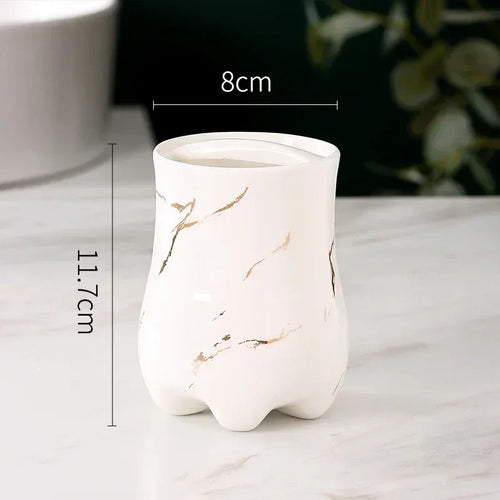 porte-brosse à dents en céramique design pour salle de bain - vue 15 sur 15
