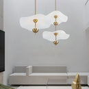 lustre créatif nordique en forme de lotus pour décoration intérieure