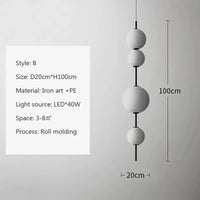 suspension moderne en verre pour décoration intérieure élégante