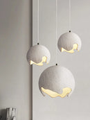 Minimalist nordic wabi sabi LED chandelier for interior decoration
