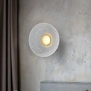 lampe circulaire design pour intérieur moderne en résine transparente
