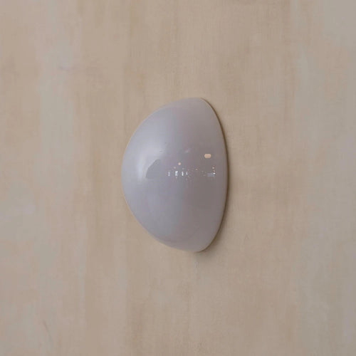 Minimalist nordic hemisphere glass wall light - vue 3 sur 7