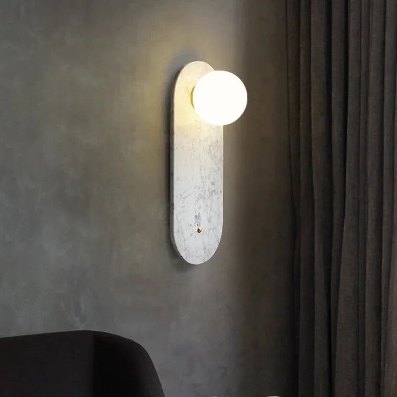 applique murale en marbre pour décoration intérieure élégante - vue 5 sur 8