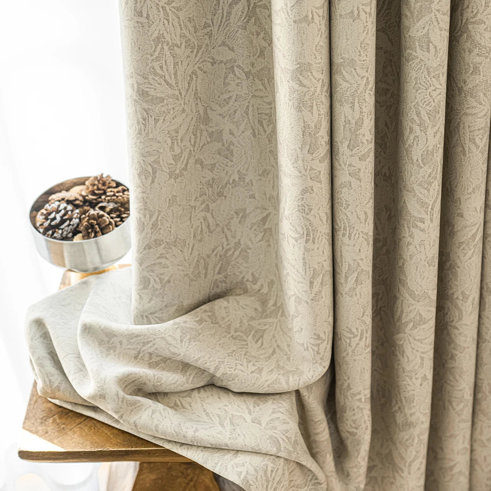 Rideau occultant floral style français pour salon chambre - vue 8 sur 11