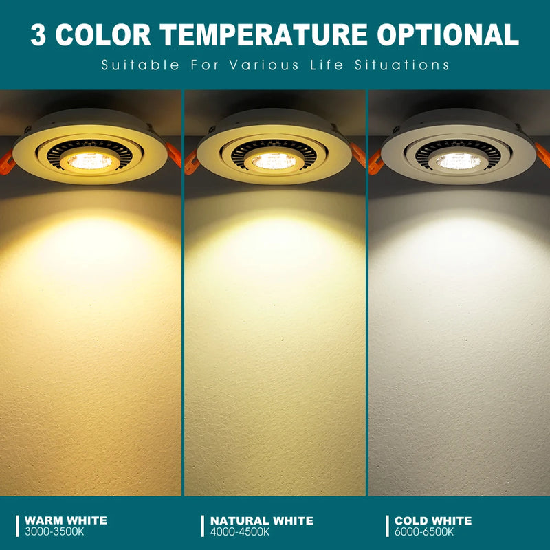 Spot lumineux LED encastrable au plafond