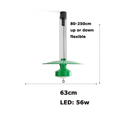 Minimalist flexible aluminium LED chandelier for interior decoration - vue 12 sur 14