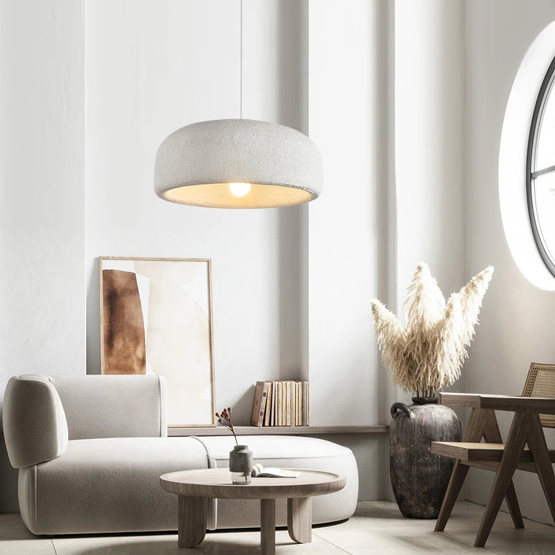 Modern minimalist wabi sabi nordic LED chandelier for bar and restaurant - vue 4 sur 10