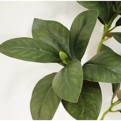 Realistic artificial magnolia leaves for home decor - vue 2 sur 7