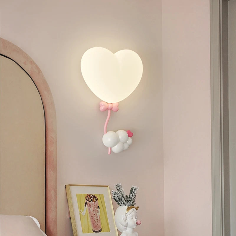 applique murale créatives pour enfants en forme de couronne et cœur